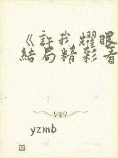 《许我耀眼》大结局精彩看点