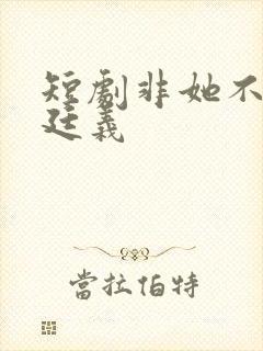 短剧非她不可赵廷义