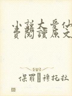 小说大爱仙尊免费阅读原文