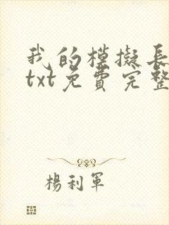 我的模拟长生路txt免费完整版