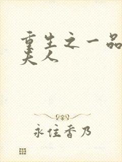 重生之一品侯府夫人