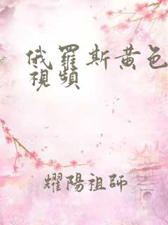 俄罗斯黄色1级视频