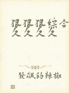 狠狠狠综合久久久久久久