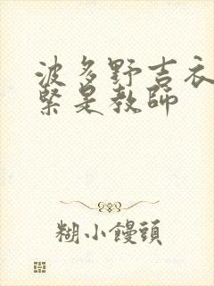 波多野吉衣之不紧是教师