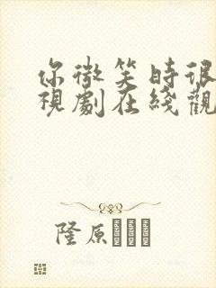 你微笑时很美电视剧在线观看免费观看