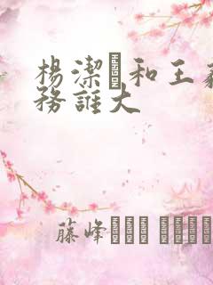 杨洁箎和王毅职务谁大