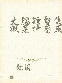 大脑短暂失去意识是什么原因