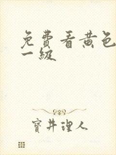 免费看黄色录像一级