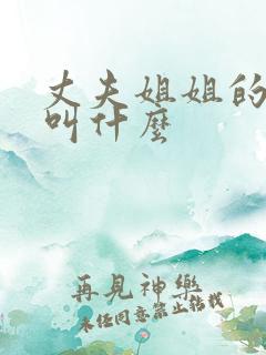 丈夫姐姐的女儿叫什么