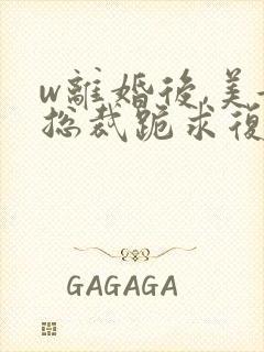 w离婚后,美女总裁跪求复婚》