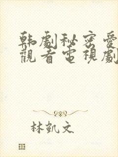 韩剧秘密爱在线观看电视剧柳时元