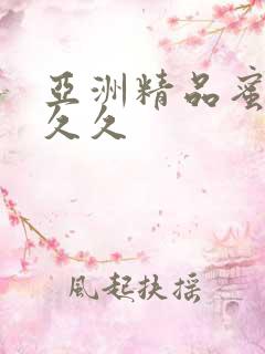 亚洲精品蜜桃久久久