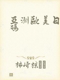 亚洲欧美日韩乱码