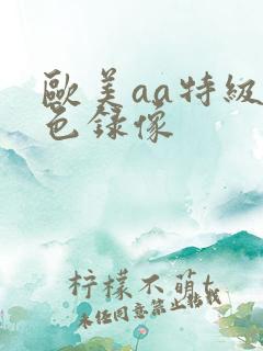 欧美aa特级黄色录像