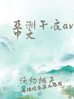 亚洲午夜av 中文