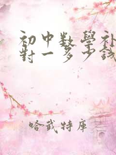 初中数学补课一对一多少钱