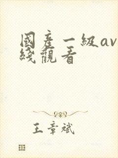 国产一级av在线观看