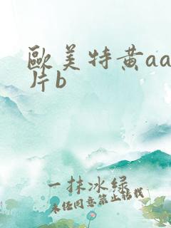 欧美特黄aaa片b