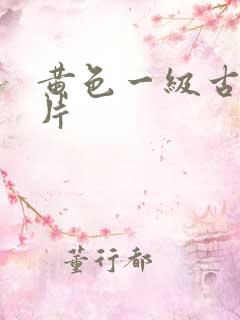 黄色一级古装大片