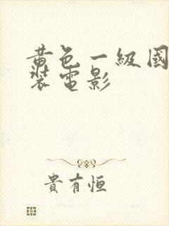 黄色一级国语古装电影