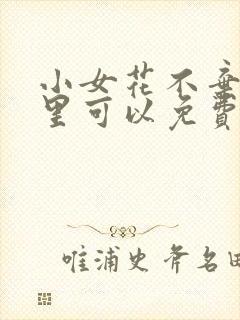 小女花不弃在哪里可以免费看