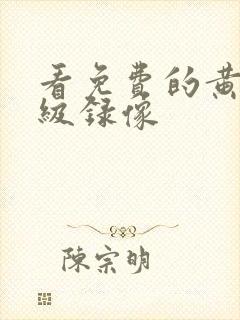 看免费的黄色一级录像