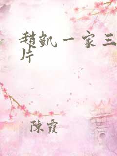 赵凯一家三口照片