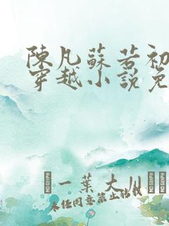 陈凡苏若初主角穿越小说免费阅读