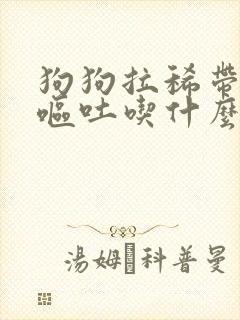 狗狗拉稀带血还呕吐吃什么药