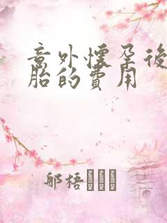 意外怀孕后打掉胎的费用