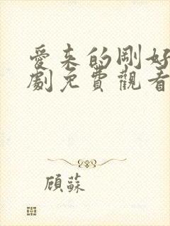 爱来的刚好电视剧免费观看