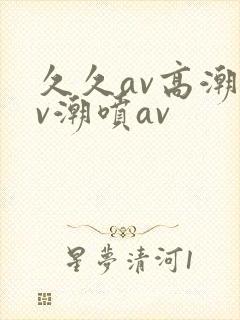 久久av高潮av潮喷av