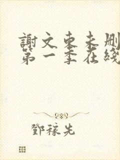 谢文东未删减版第一季在线观看