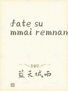 fate summai remnant