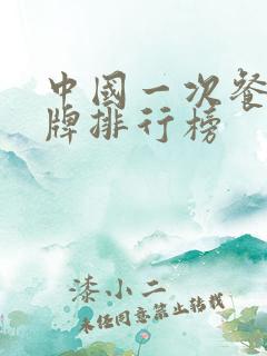 中国一次餐具品牌排行榜