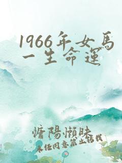 1966年女马一生命运