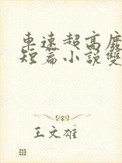 车速超高废文的短篇小说双男