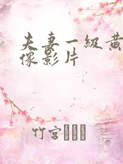 夫妻一级黄色录像影片