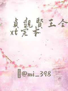 贞观贤王全本txt完本