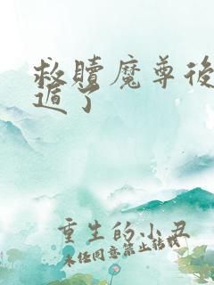 救赎魔尊后我死遁了