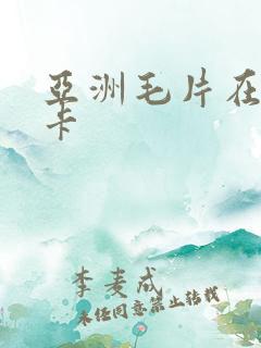 亚洲毛片在线不卡