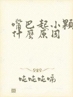 嘴巴起小颗粒是什么原因