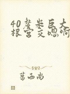 40厘米巨大整根宫交嗯啊