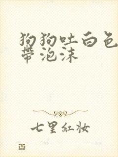 狗狗吐白色粘液带泡沫