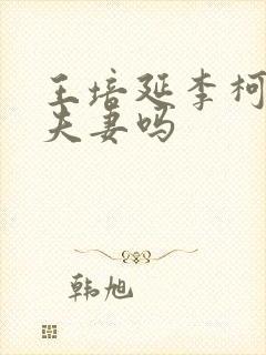 王培延李柯以是夫妻吗