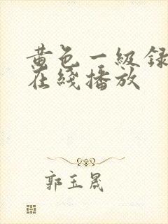 黄色一级录像片在线播放