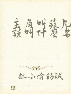 主角叫苏凡的小说叫什么名字