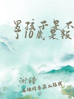 男孩子是不是到了10岁是叛逆期