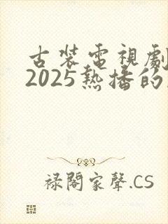 古装电视剧推荐2025热播的剧