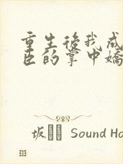 重生后我成了权臣的掌中娇小说版